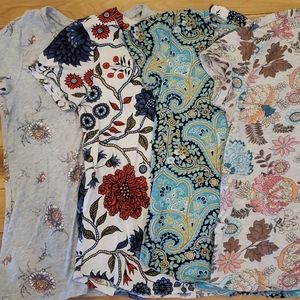 🦋4 floral t-shirts